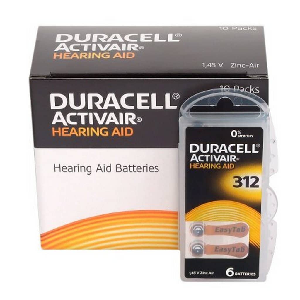 Batérie Duracell Activair 312 do načúvacích prístrojov 60 ks VÝHODNÉ BALENIE