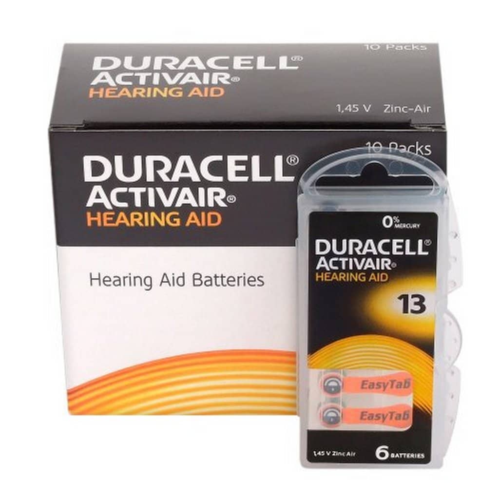 Duracell Activair 13 batérie do načúvacích prístrojov 60 ks VÝHODNÉ BALENIE